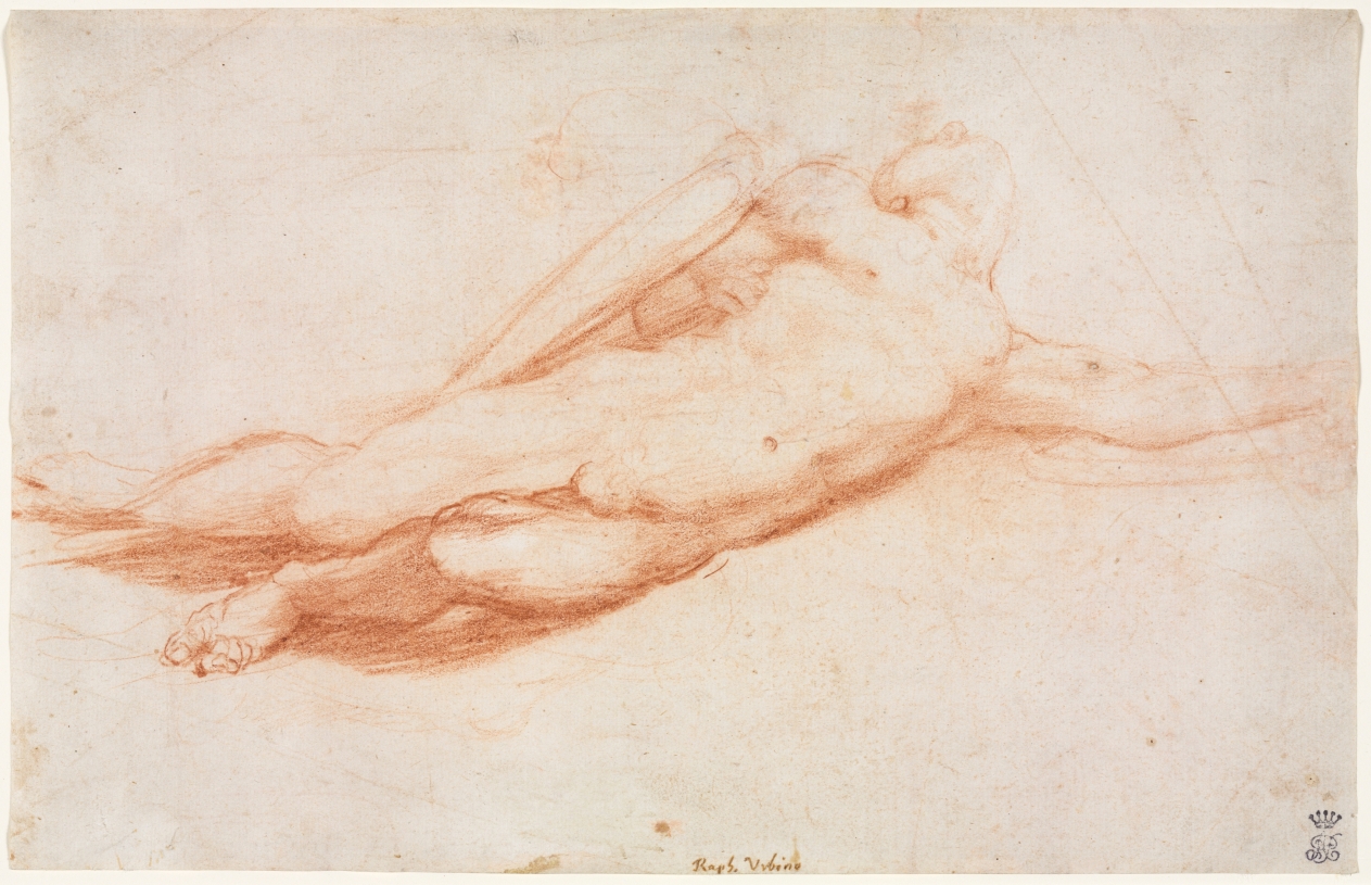 Urban Form: Study of a Fallen Soldier (possibly the Conversion of Saul) (recto)