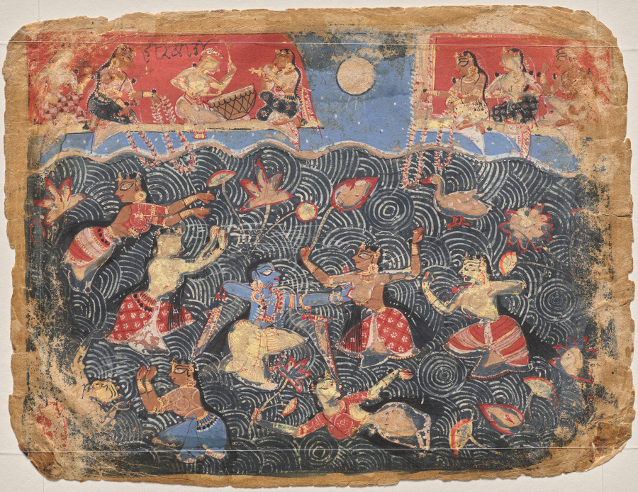 Urban Form: Krishna sporting with the gopis in the Jumna River, from a Bhagavata Purana