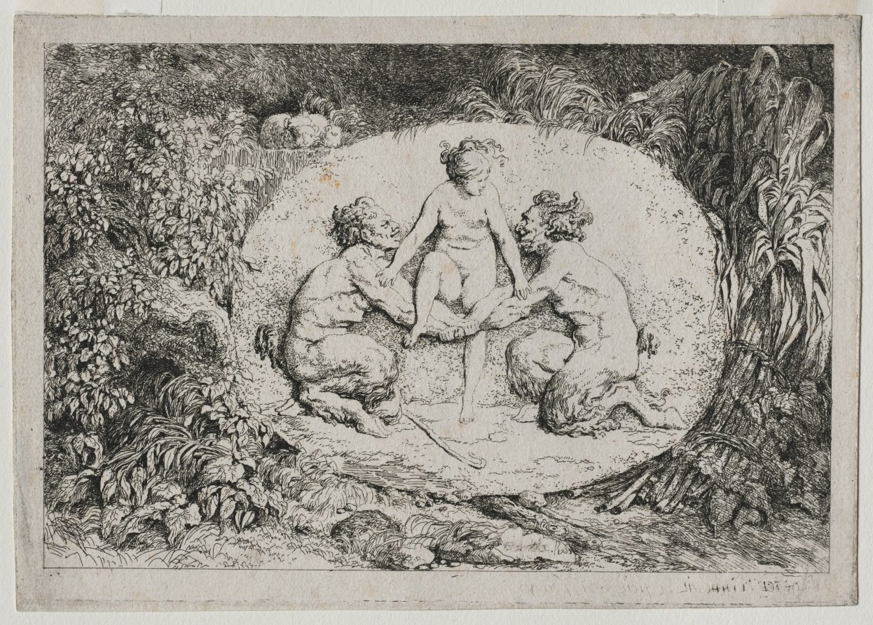 Urban Form: Bacchanales: Nymph Supported by Two Satyrs 