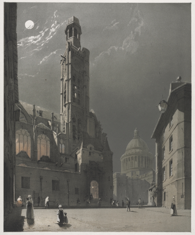 Urban Form: Picturesque Architecture in Paris, Ghent, Antwerp, Rouen:  St. Etienne du Mont and the Pantheon, Paris