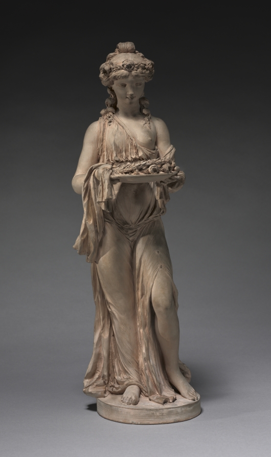 Urban Form: Young Girl Carrying a Garland of Roses on a Platter