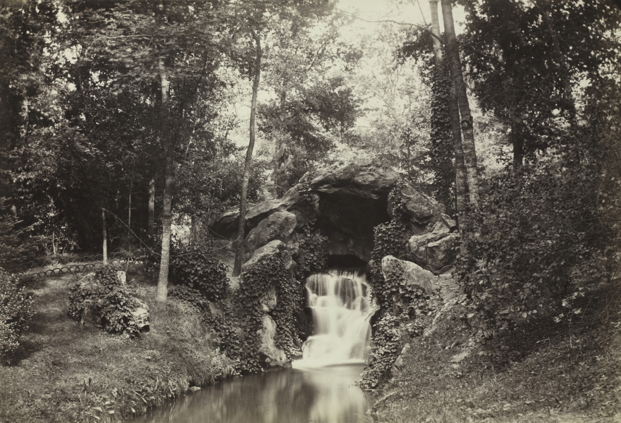 Urban Form: View of the Small Grotto toward the Deer Pond, Bois de Boulogne