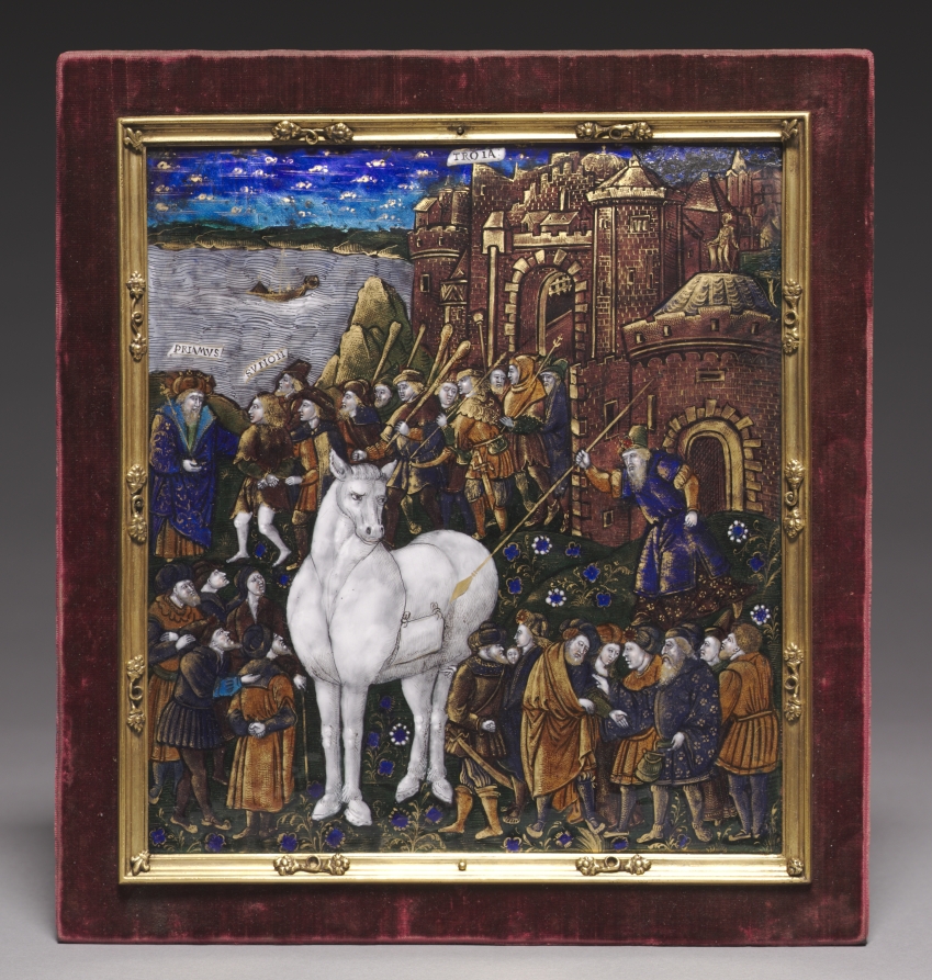 Urban Form: Plaque Depicting the Trojan Horse from the Aeneid